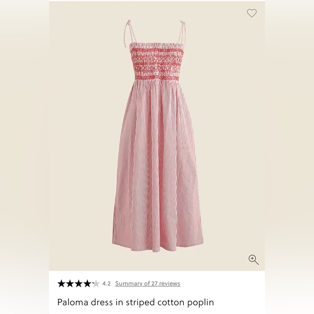 J. Crew Paloma dress in cotton poplin Size Medium